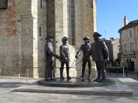 Musketiere-Denkmal in Condom